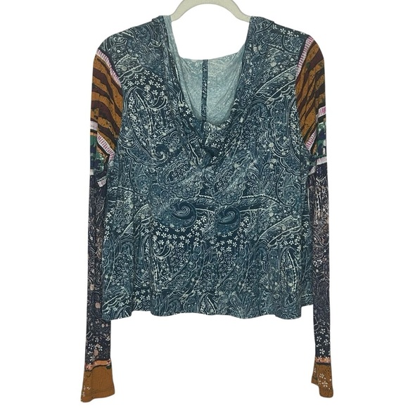 Free People Movement Soul Searcher Printed Hoodie NWOT - Picture 5 of 13